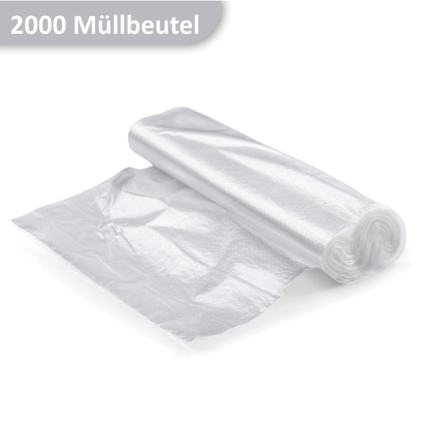 Mülleimerbeutel 60 Liter, transparent HDPE